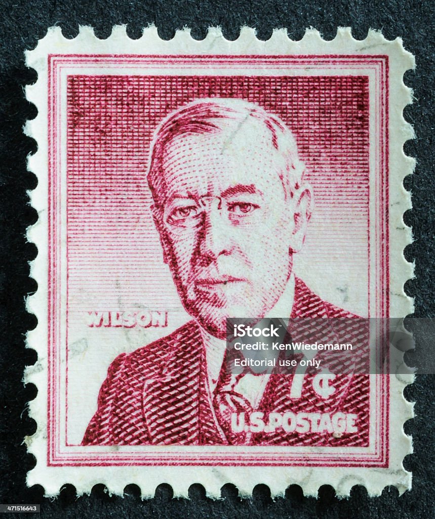 Woodrow Wilson-Briefmarke - Lizenzfrei Woodrow Wilson Stock-Foto