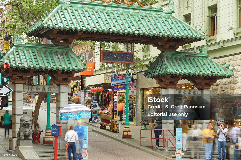 Chinatown Dragon Gate-San Francisco - Lizenzfrei Chinesische Kultur Stock-Foto
