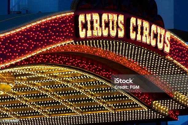 Bright Lights Of Vegas Stock Photo - Download Image Now - Circus Circus Las Vegas, Las Vegas, Neon Lighting