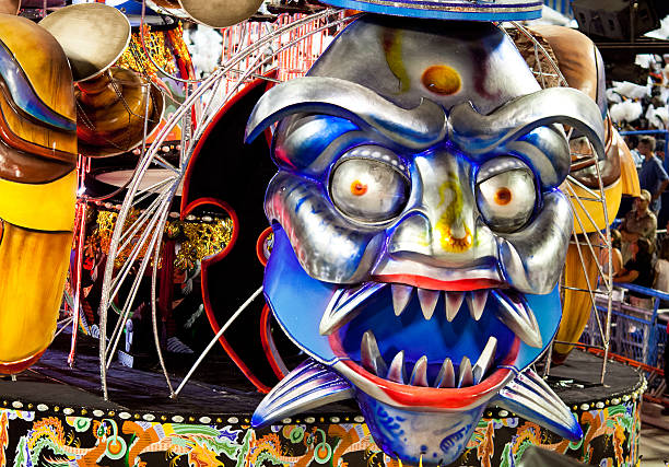 Venice, Italy - February 11, 2024: The Carnival of Venice (Italian: Carnevale di Venezia) is an annual festival held in Venice, Italy, famous throughout the world for its elaborate costumes and masks. \nThe Carnival ends on Shrove Tuesday (Martedì Grasso or Mardi Gras), which is the day before the start of Lent on Ash Wednesday (February-March).\nThe Carnival traces its origins to the Middle Ages, existing for several centuries until it was abolished in 1797. The tradition was revived in 1979, and the modern event now attracts approximately 3 million visitors annually.