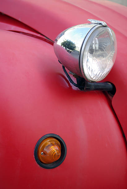 car headlight - citroën 2cv stockfoto's en -beelden