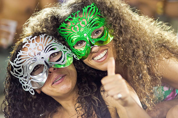 Traditional Carnival Venice mask with Colorful Decoration