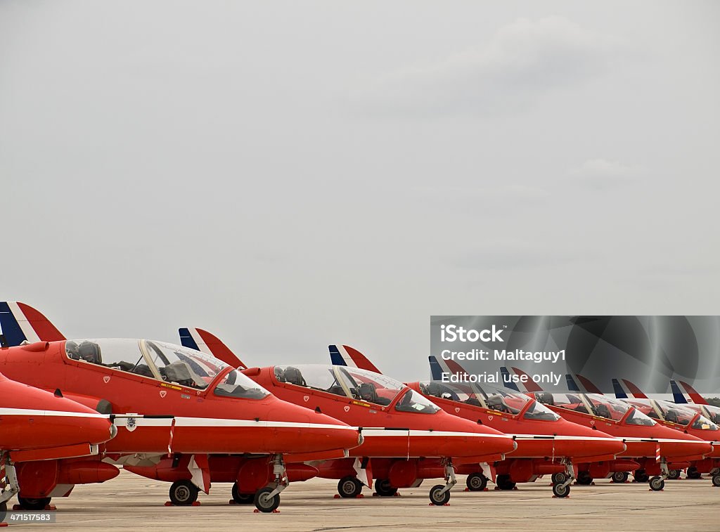 Royal Air Force Red Arrows - Zbiór zdjęć royalty-free (Broń)