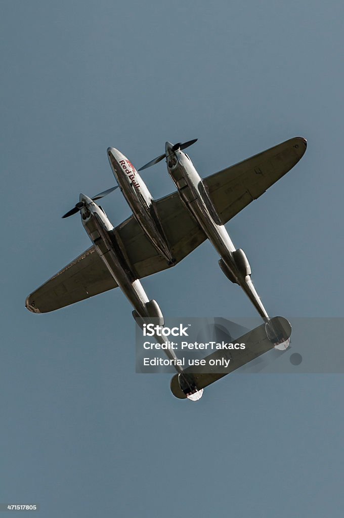 Twin boom vintage statków powietrznych - Zbiór zdjęć royalty-free (Lockheed)