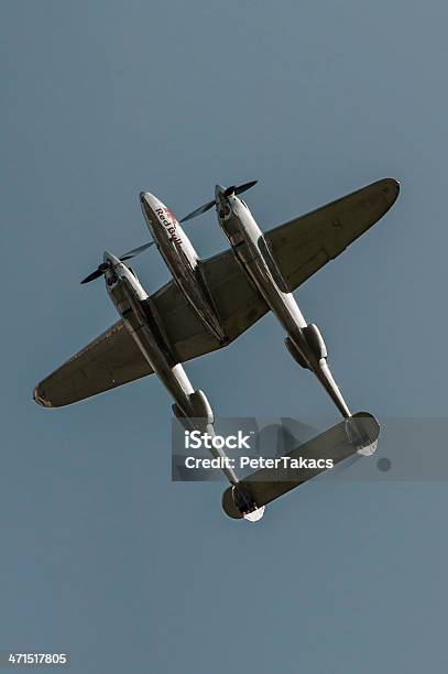 Twin Boom Vintage Statków Powietrznych - zdjęcia stockowe i więcej obrazów Lockheed - Lockheed, Fotografika, Latać