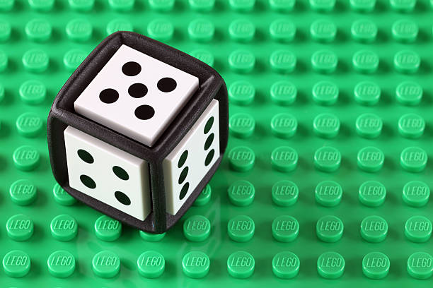 lego kostka do gry (sześcian 2 k) - cube_2 zdjęcia i obrazy z banku zdjęć