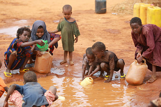 hungersnot in afrika dadaab flüchtlingslager - afrikanischer stamm stock-fotos und bilder