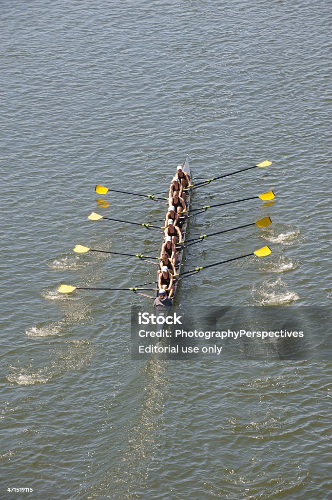 Philadelphia Skulling Miasto championships - Zbiór zdjęć royalty-free (Dorosły)