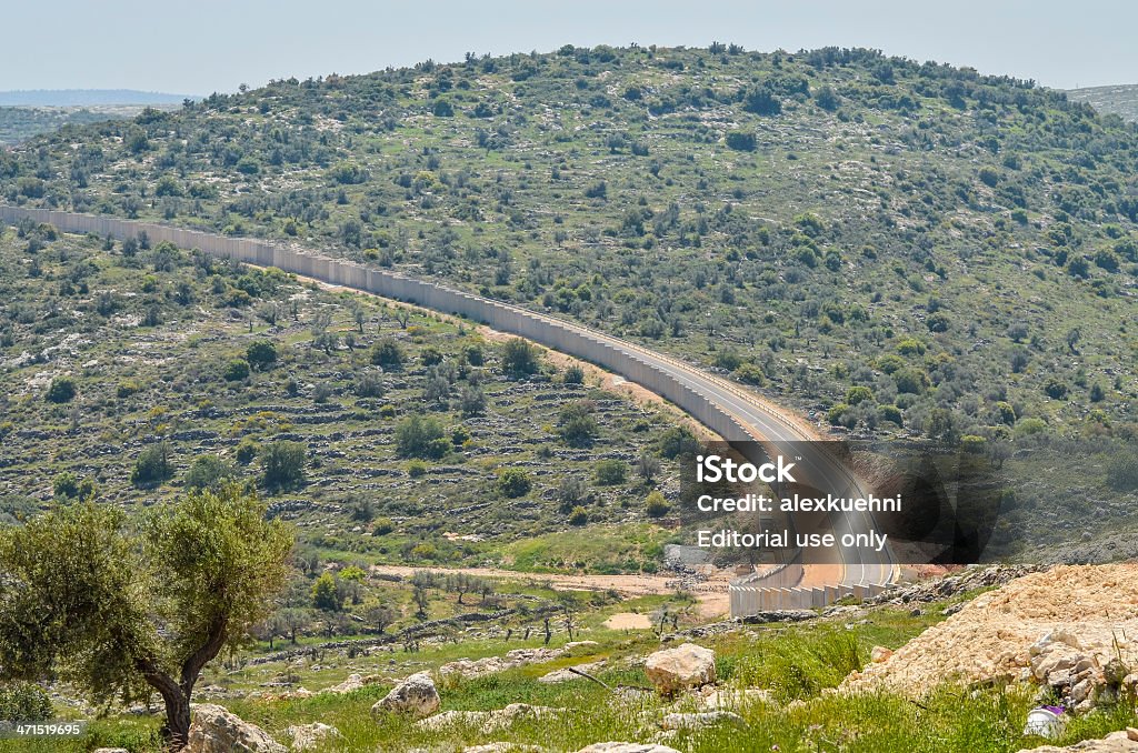 Israélien barrière de West Bank - Photo de Style de vie libre de droits