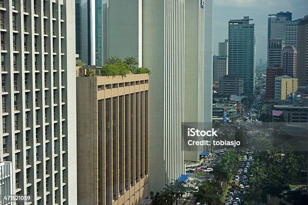 Photo libre de droit de Makati City À Manille banque d'images et plus d'images libres de droit de Asie - Asie, Avenue, Bâtiment vu de l'extérieur