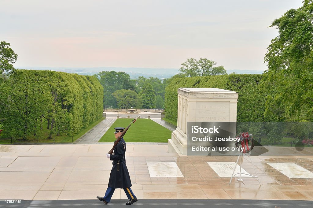 Grabmal des Unknowns Sentinel - Lizenzfrei Grabmal des unbekannten Soldaten - Arlington Stock-Foto