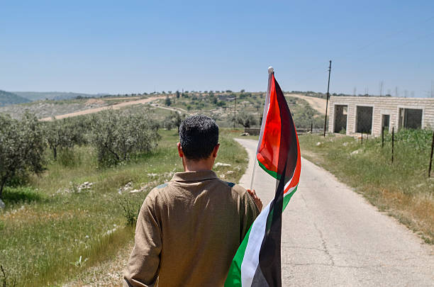 протест в палестине - bilin стоковые фото и изображения