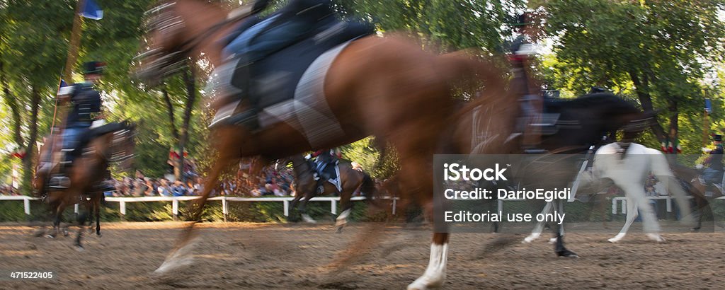 Evento Italia 150 La giostra - Foto stock royalty-free di Anniversario