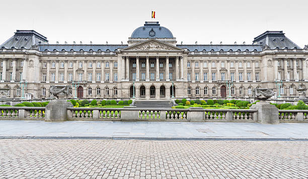 Royal Palace, Brussels. stock photo
