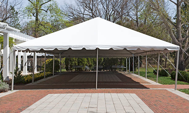 istock Event Tent and Brick Patio 471523862