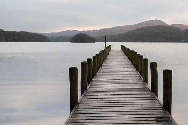 istock Wooden jetty  in the lake district 471524132