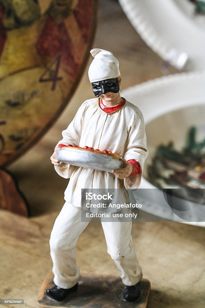 Napolitana Pulcinella, tradicional Máscara - Royalty-free Arte, Cultura e Espetáculo Foto de stock