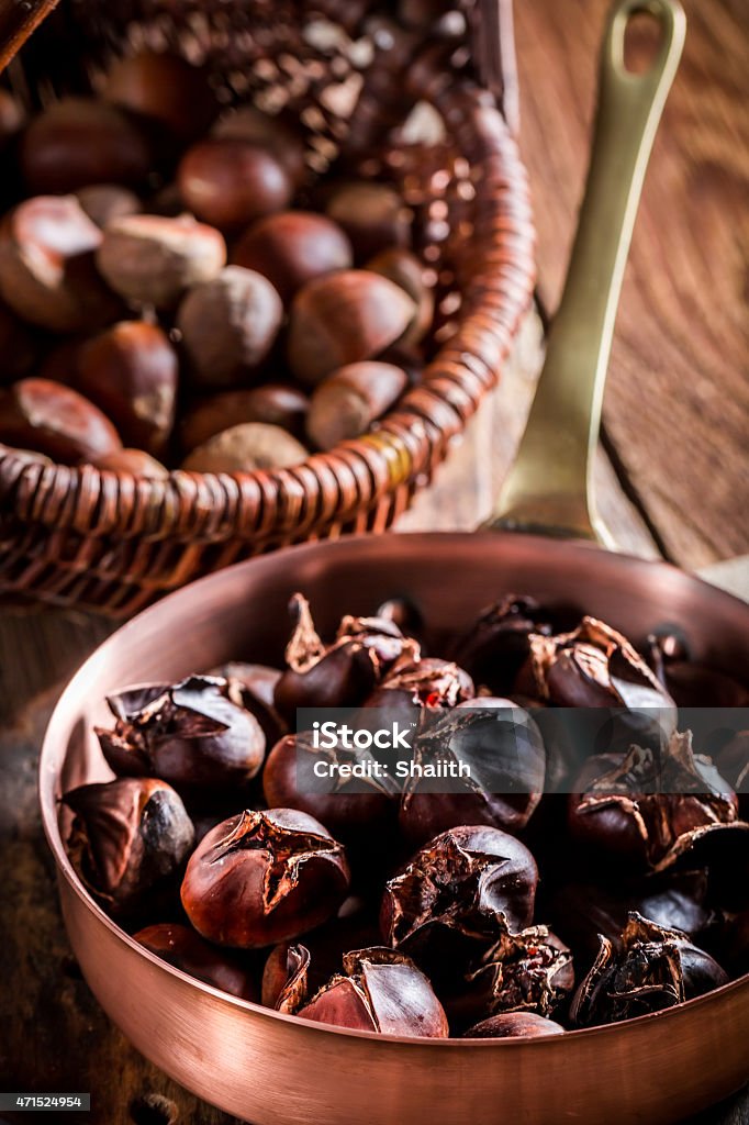 Delicious chestnuts with garlic sauce Delicious chestnuts with garlic sauce. 2015 Stock Photo