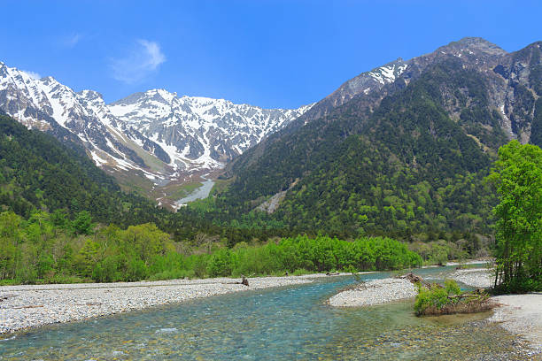 가미코치 in 나가노현 일본용 - kamikochi national park 뉴스 사진 이미지