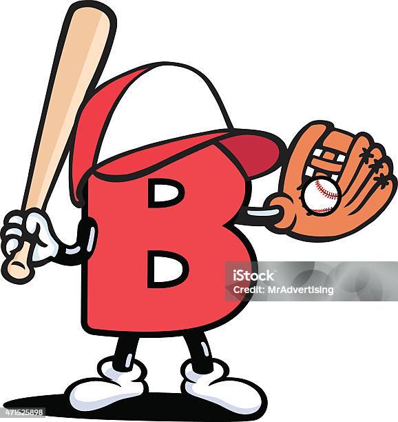 Baseballer Stock Illustration - Download Image Now - Baseball Bat, Cartoon, Holding