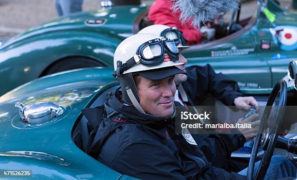 Майкл Quinn На Mille Miglia 2013 Г — стоковые фотографии и другие картинки Мотоспорт - Мотоспорт, Профессиональный шлем, Спортивный шлем