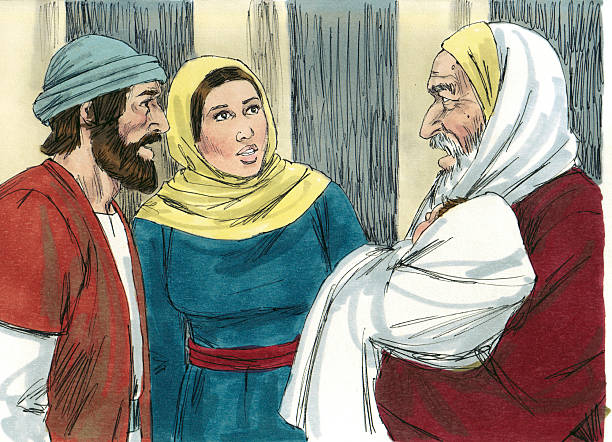 istock Simeon Talks to Mary and Joseph 471526939