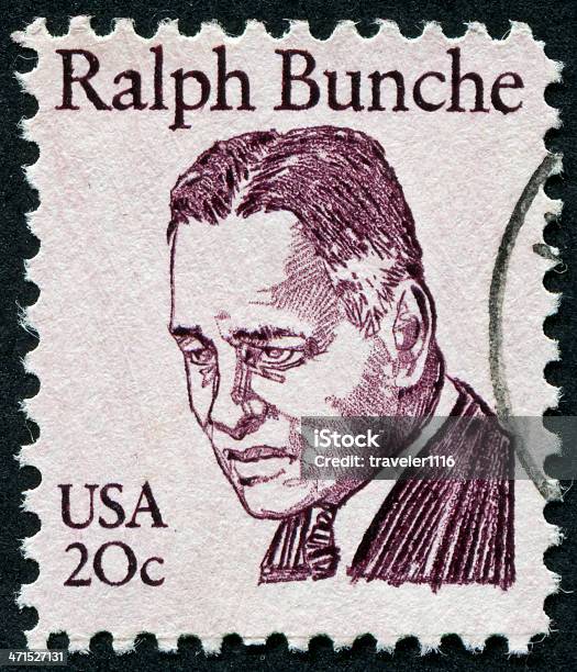 Ralph Bunche Carimbo - Fotografias de stock e mais imagens de Adulto - Adulto, Afro-americano, Antigo