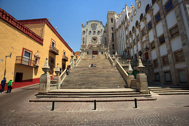 Guanajuato, Mexico -  April, 21, 2013: University of Guanajuato serves approximately 30,000 students at the high school, bachelorâs and graduate levels.