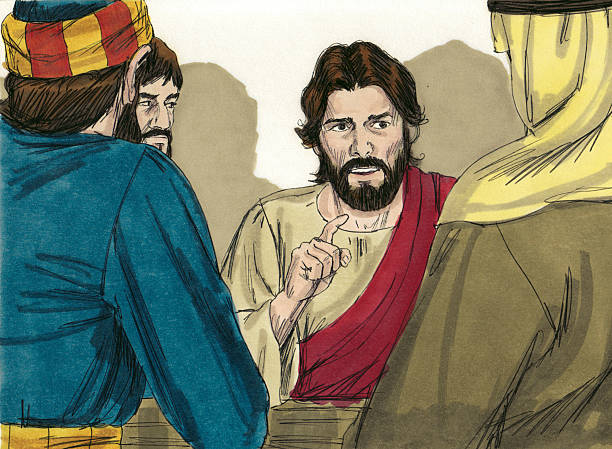 istock Jesus Seated After Washing Disciple's Feet 471528091