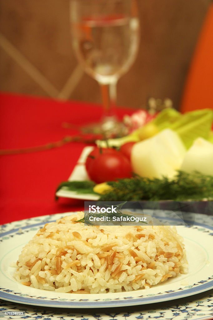 Rice Pilaf Close-up Stock Photo