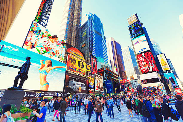 piazza duffy square - duffy foto e immagini stock