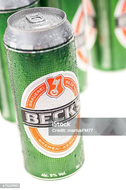 Becks Bier Aus Der Dose Stockfoto und mehr Bilder von Alkoholisches Getränk - Alkoholisches Getränk, Aluminium, Ansicht aus erhöhter Perspektive