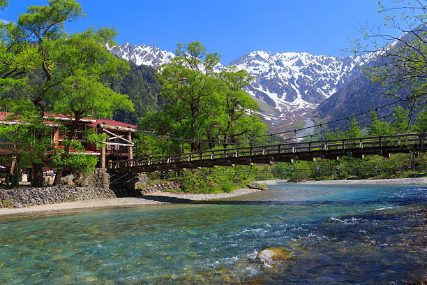 가미코치 in 나가노현 일본용 - kamikochi national park 뉴스 사진 이미지