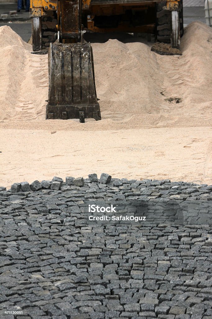 Paving Stone Arranging Stock Photo