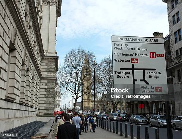 Foto de London Road Placa Westminster Bridge Waterloo Trafalgar Square E Big Ben e mais fotos de stock de Andar