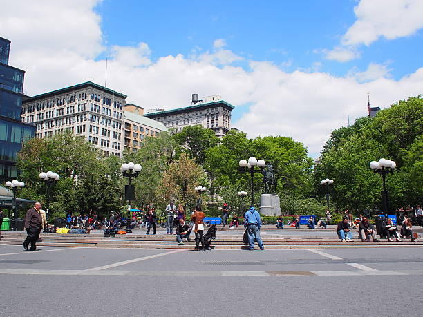 Union square in Manhattan stock photo