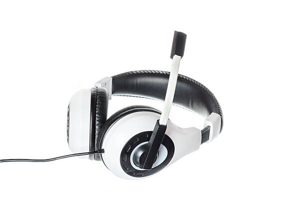 istock headphones with microphone side view isolated on white 471532268