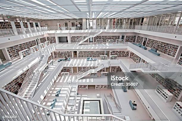 공공 도서관 도서관에 대한 스톡 사진 및 기타 이미지 - 도서관, 슈투트가르트-바덴뷔르템베르크, 독일