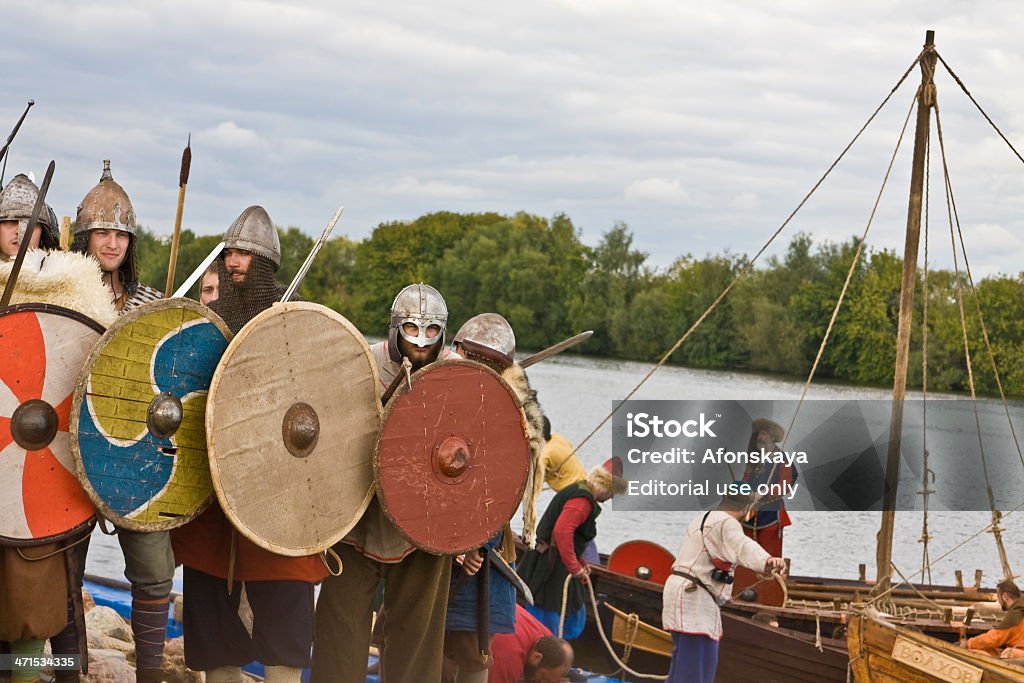 Vikings, festival histórico - Royalty-free Atuação Foto de stock