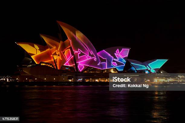 Vivid Sydneyopera House - zdjęcia stockowe i więcej obrazów Ciemny - Ciemny, Psychodeliczny, Australia