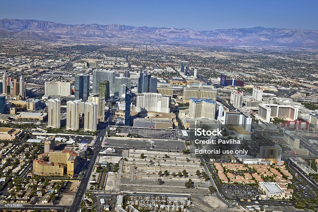 Arial Widok na Las Vegas, Nevada, USA - Zbiór zdjęć royalty-free (Ameryka Północna)