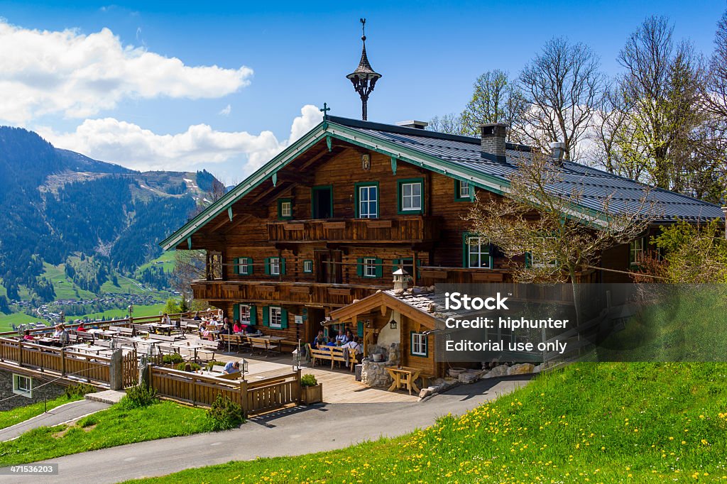 Mountain Gästehaus Hagstein, Kiwi, Alpen, Österreich - Lizenzfrei Kitzbühel Stock-Foto