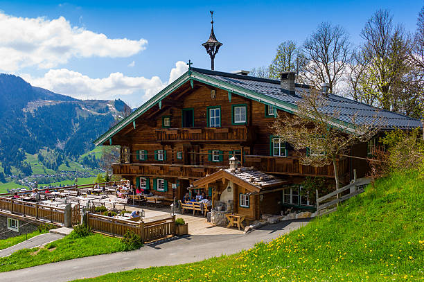 Mountain Guesthouse Hagstein, Kitzbühel, Austria, European Alps stock photo