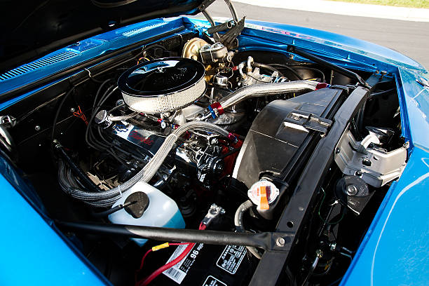 Layton, Utah, USA - May 31, 2008: 1969 Chevrolet Camaro Super Sport Restored Engine