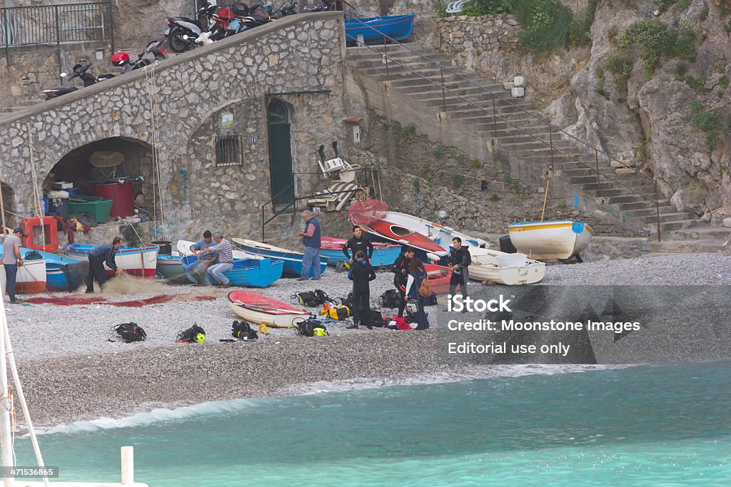 Furore em Amalfi Coast, Itália - Royalty-free Mergulhar para a água Foto de stock