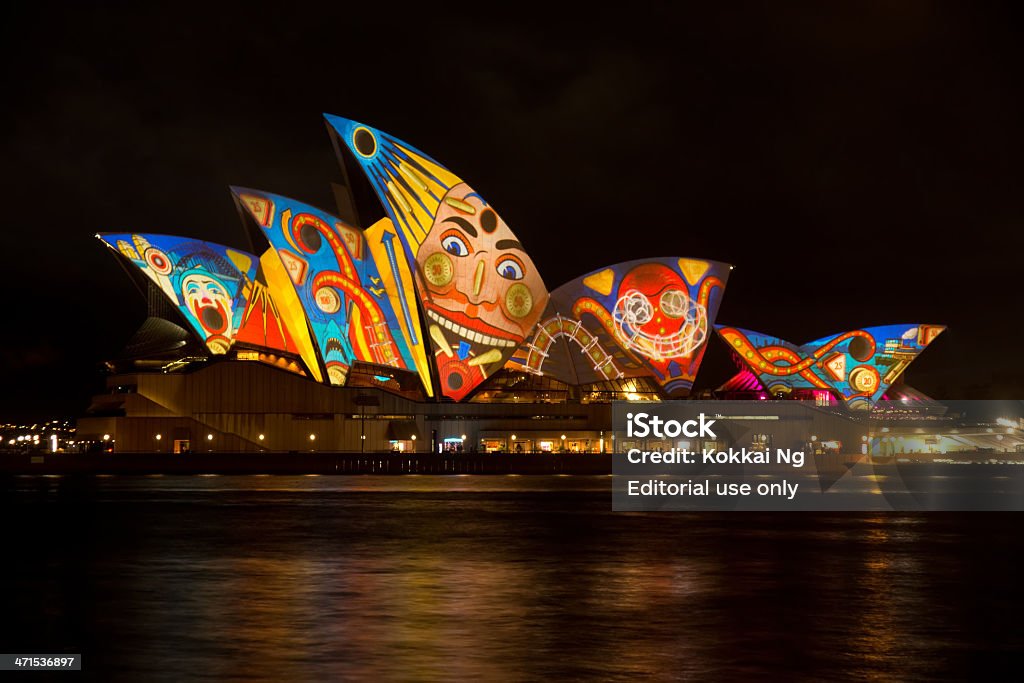 Vivid Sydney-ópera - Foto de stock de Aire libre libre de derechos