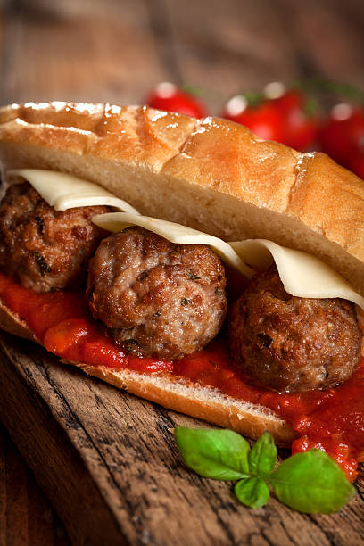 istock Meatball sendwich in tomato sauce 471537454