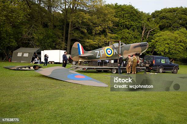 Spitfire Laoded Auf Einem Anhänger Stockfoto und mehr Bilder von Festzelt - Festzelt, Zelt, Zweiter Weltkrieg