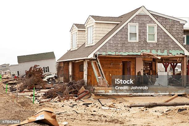 Hurrikan Zerstörung An Der Küste Von New Jersey Stockfoto und mehr Bilder von Abgerissen - Abgerissen, Einfamilienhaus, Fotografie