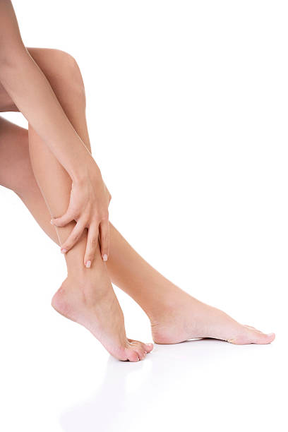 istock Smooth and shaved female's legs. 471543621